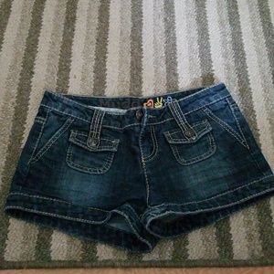 Denim shorts
